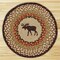 Earth Rugs 49-CH019M Moose Round Chair Pad